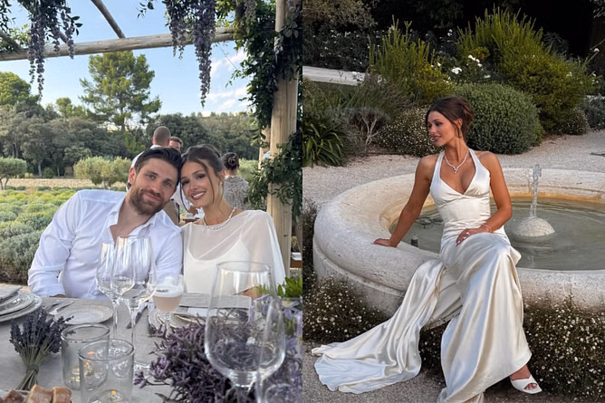Leon Draisaitl wedding: Connor McDavid’s wife Lauren melts over best-friend Celeste’s dreamy bridal look