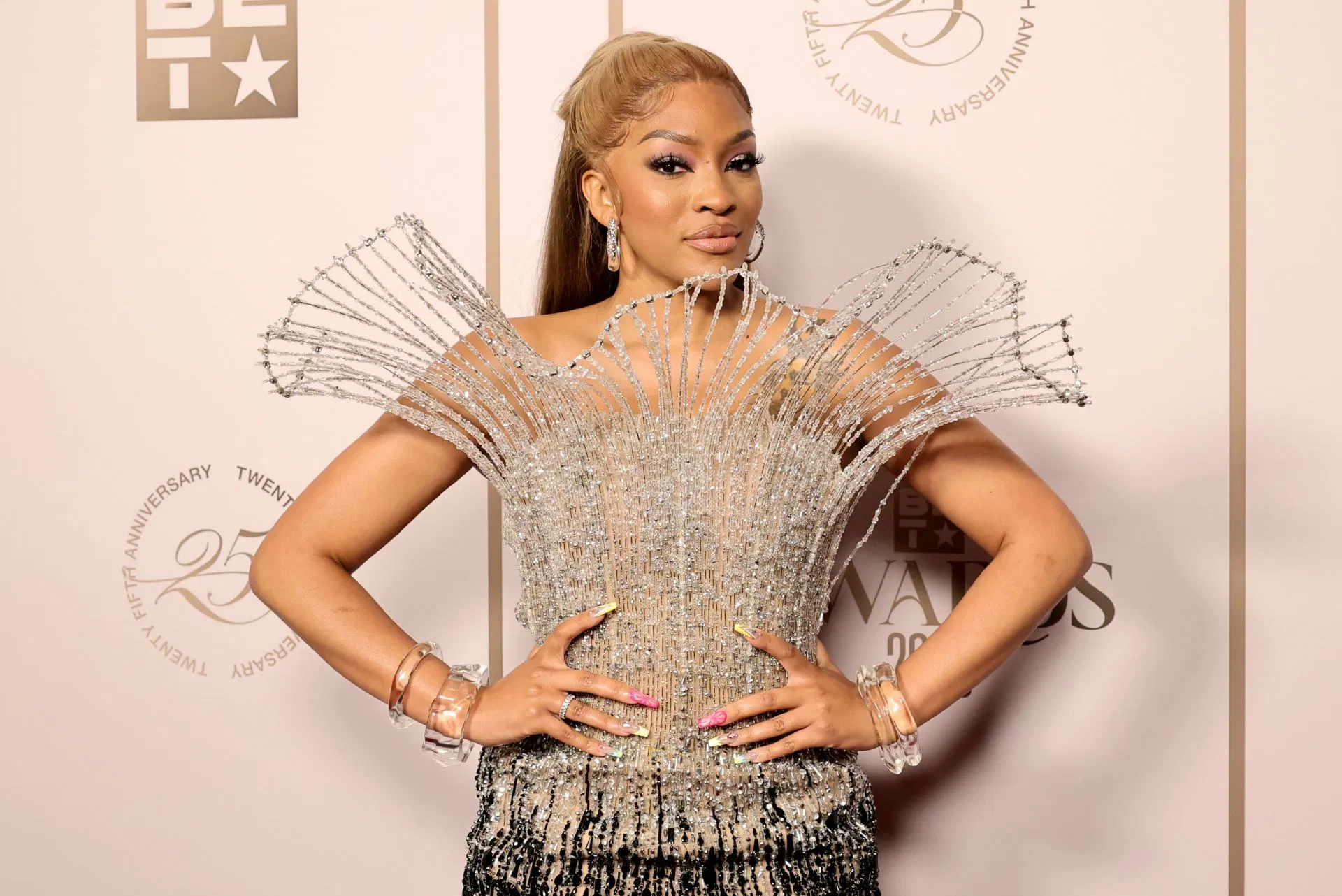 Drew at the 2025 BET Awards (Image via Getty)