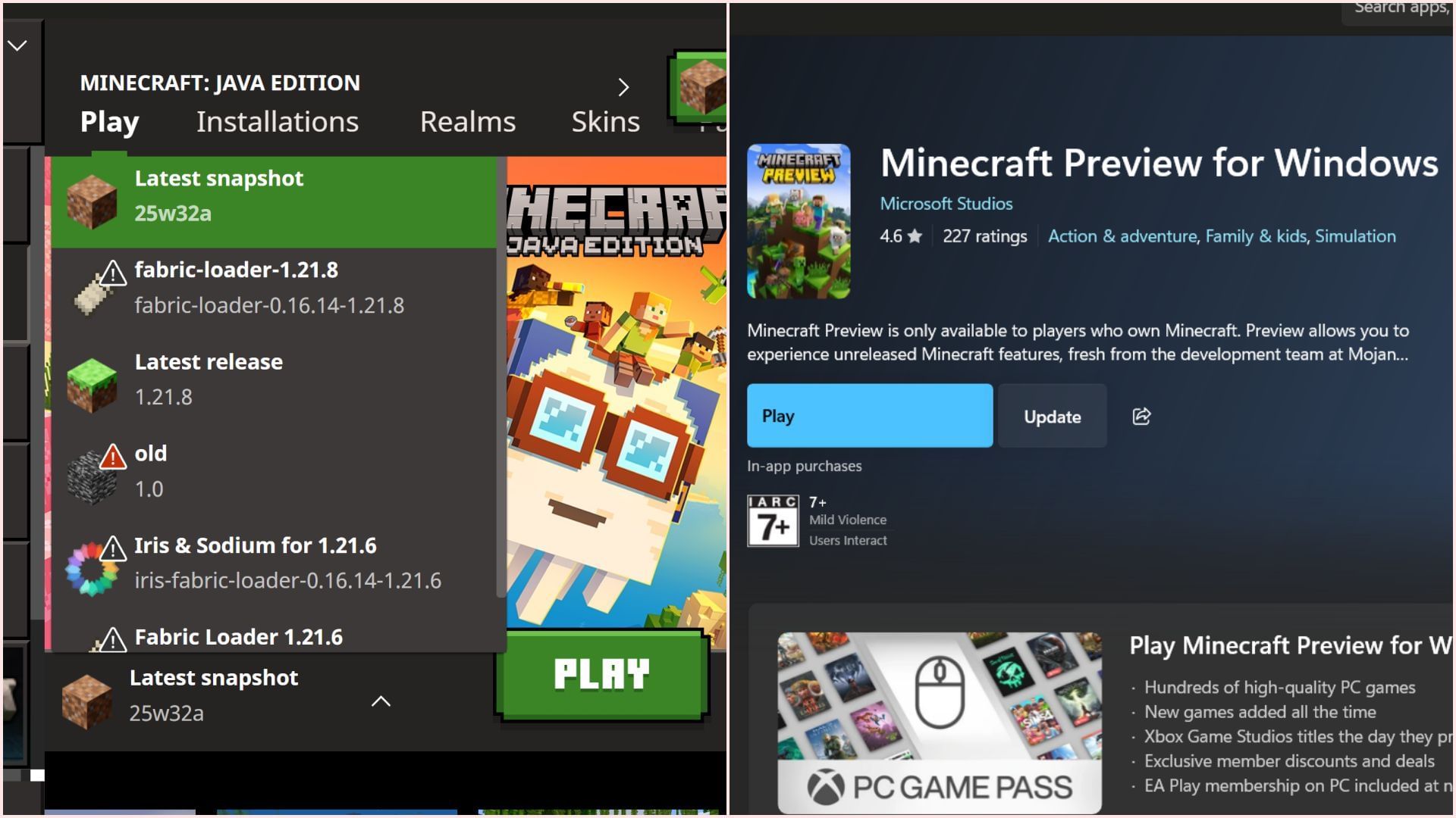 The Copper Age game drop features can be played through snapshots and beta previews (Image via Sportskeeda Gaming || Mojang Studios)