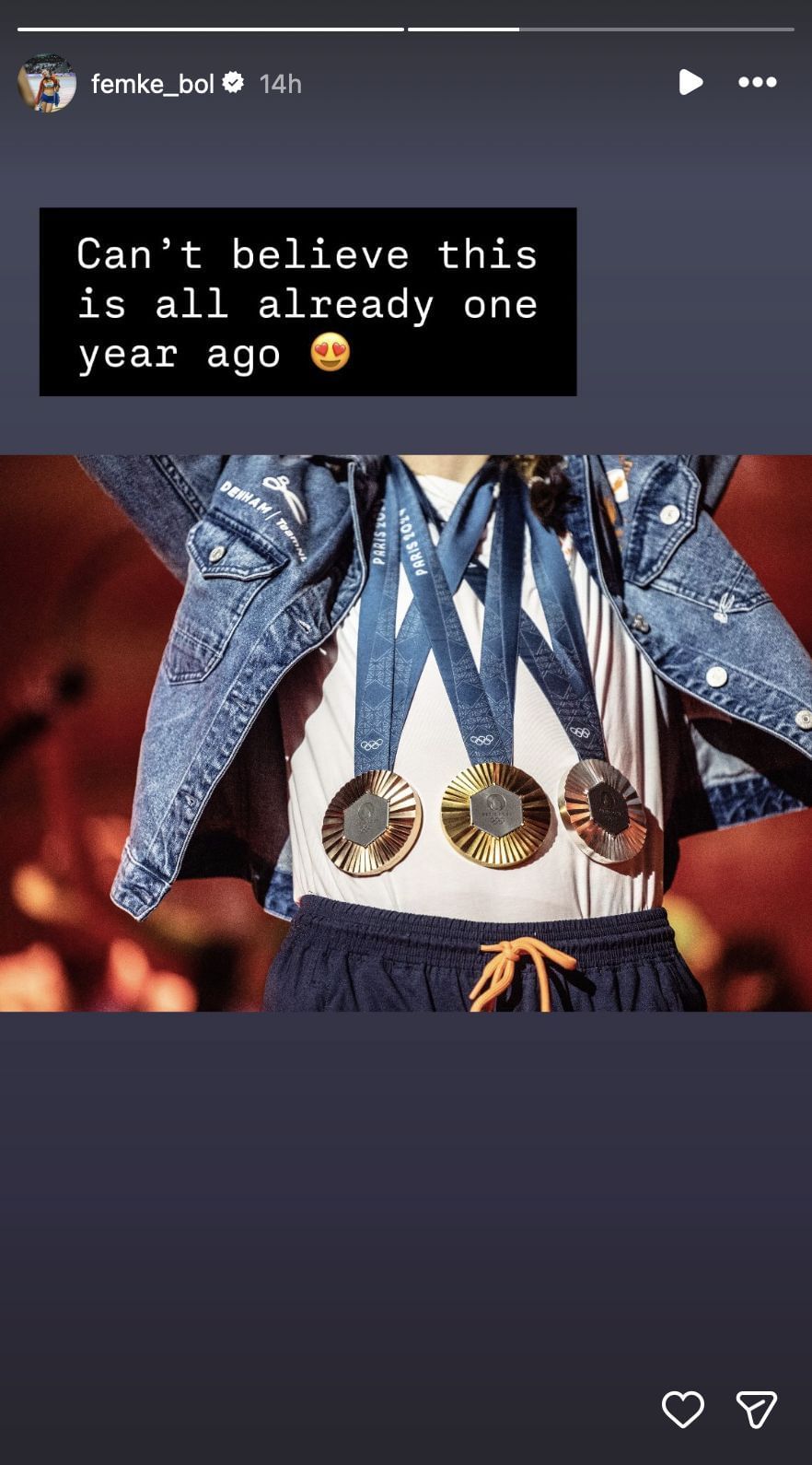 Femke Bol expresses her thoughts | Instagram@femke_bol