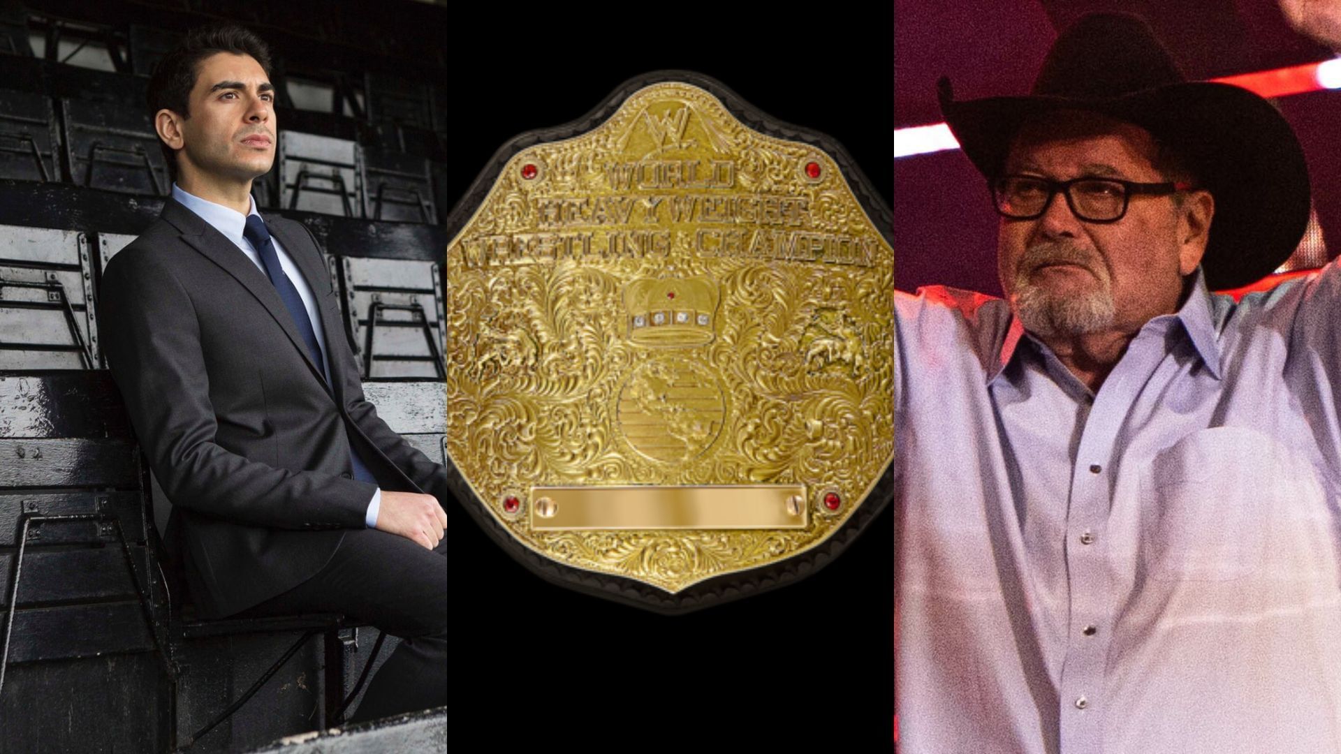 Tony Khan and Jim Ross are major names within AEW [photo: wwe.com, AEW