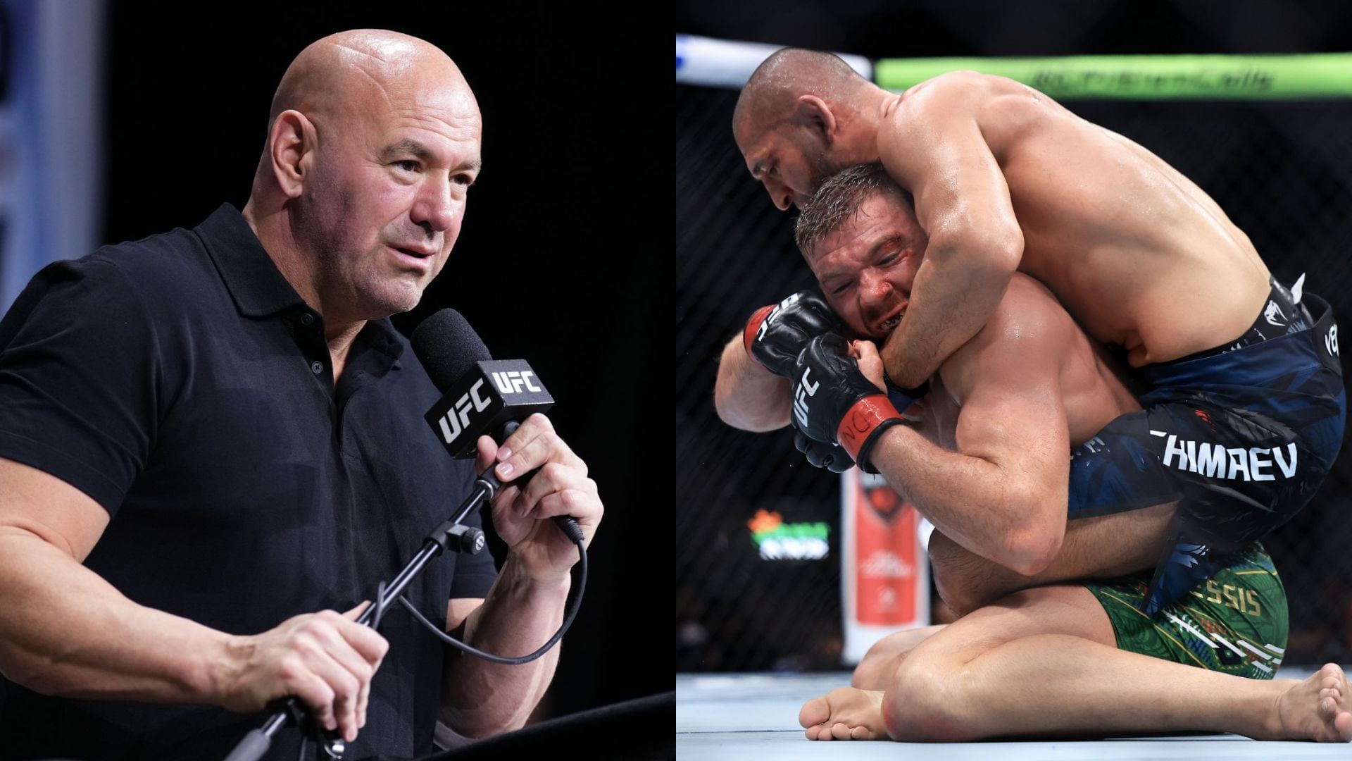 "It's gonna be a long ride home to South Africa" - Dana White praises Khamzat Chimaev’s dominating performance against Dricus du Plessis