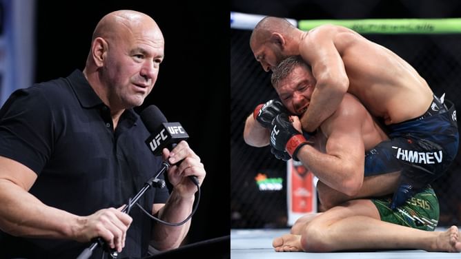 "It's gonna be a long ride home to South Africa" - Dana White praises Khamzat Chimaev’s dominating performance against Dricus du Plessis