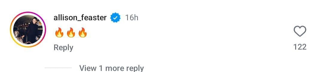 Feaster&#039;s IG comment