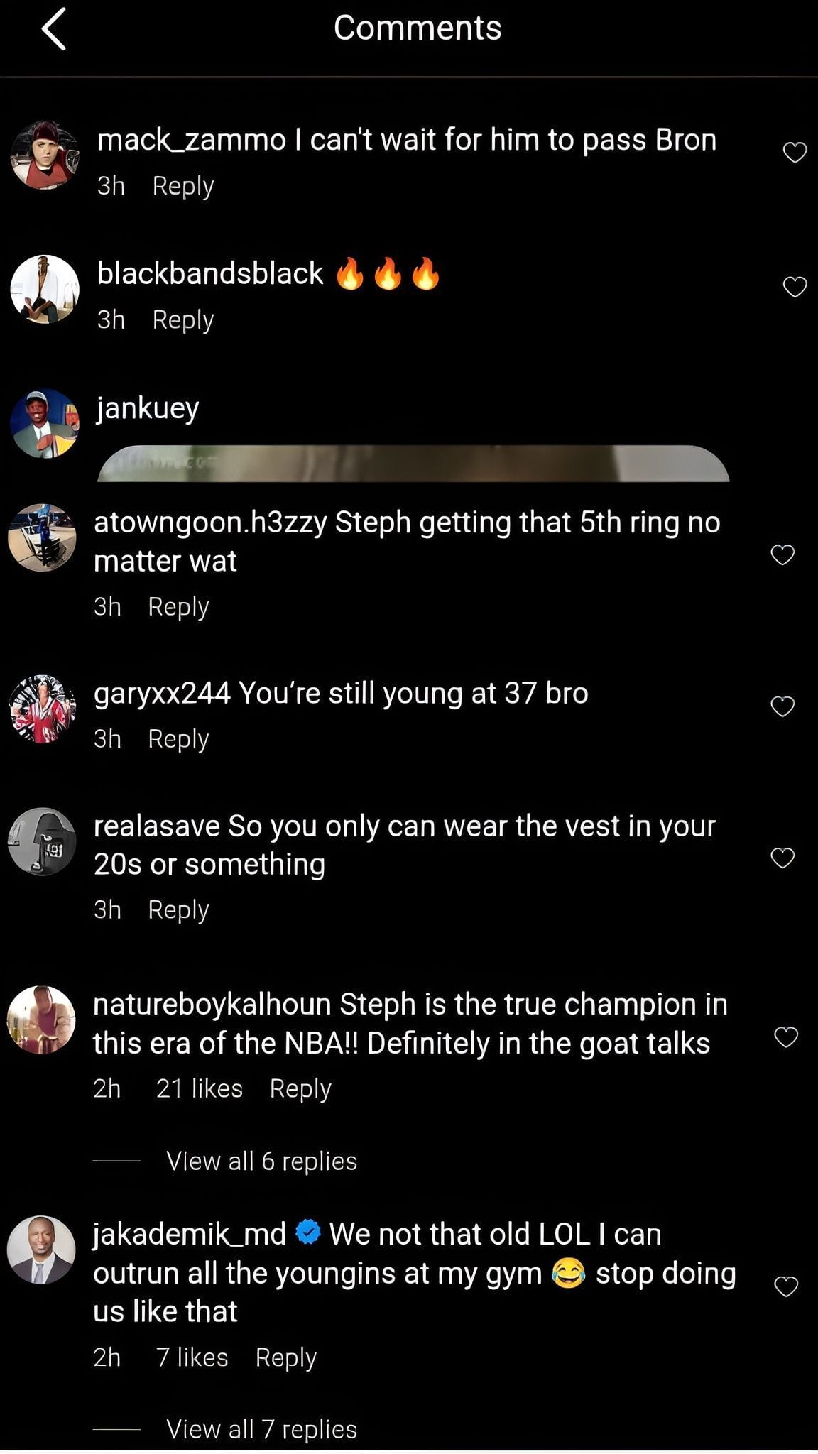 Comments on the post
