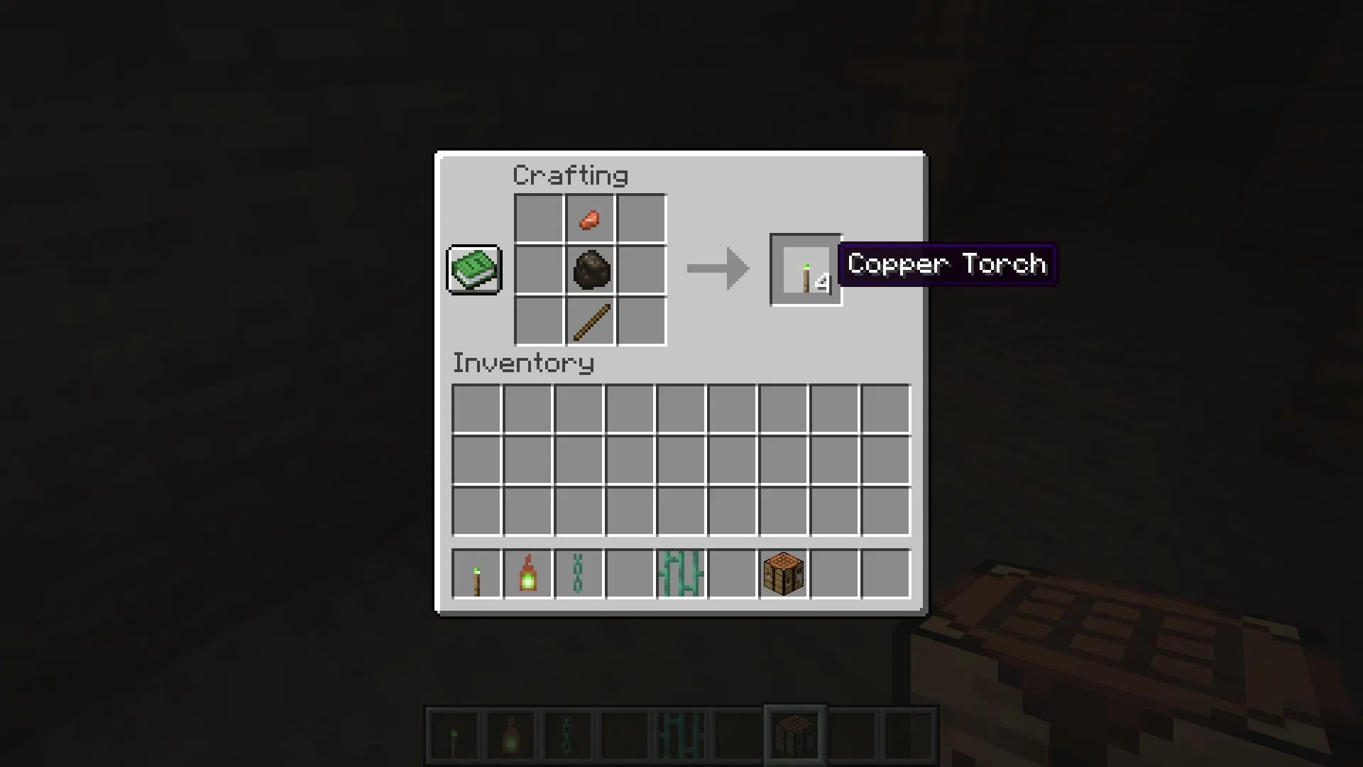 Follow the recipe above to formulate copper flame and use it for exploration or decoration (image via SPORTSKEEDA || Mojang Studios)