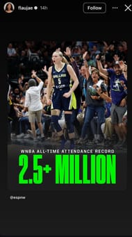 LSU Tigers' Flau’jae Johnson celebrates WNBA milestone - Image source: Instagram/flaujae