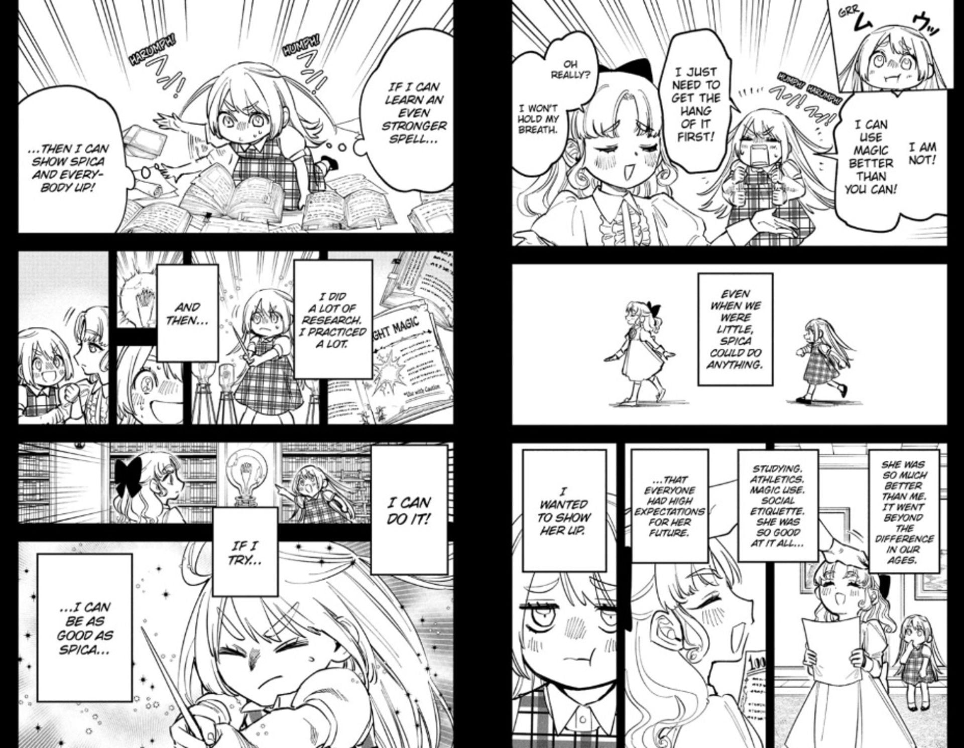 Kumugi and Spica as children (Image via Viz Media)