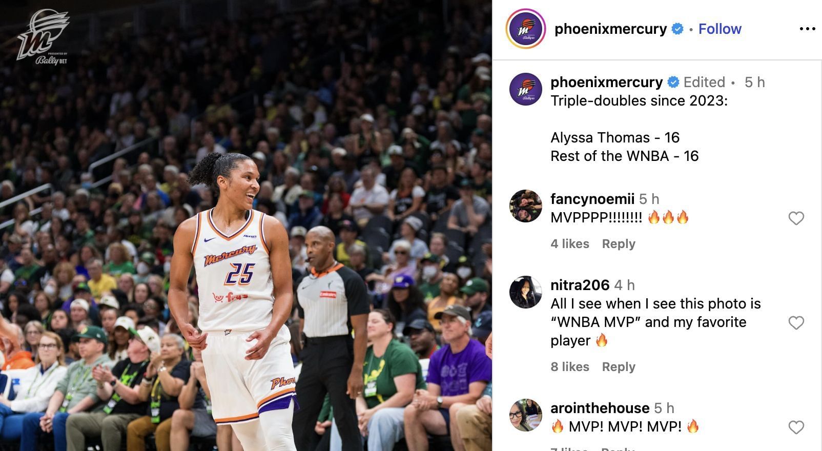 Credits: Instagram (@phoenixmercury)