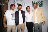 Novak Djokovic (second from left) at a Lacoste event in 2024. (Photo: Getty)
