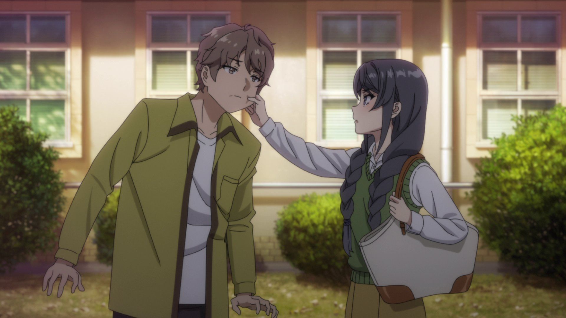 Sakuta and Mai as seen in Rascal Does Not Dream of Santa Claus episode 6 (Image via Studio CloverWorks)