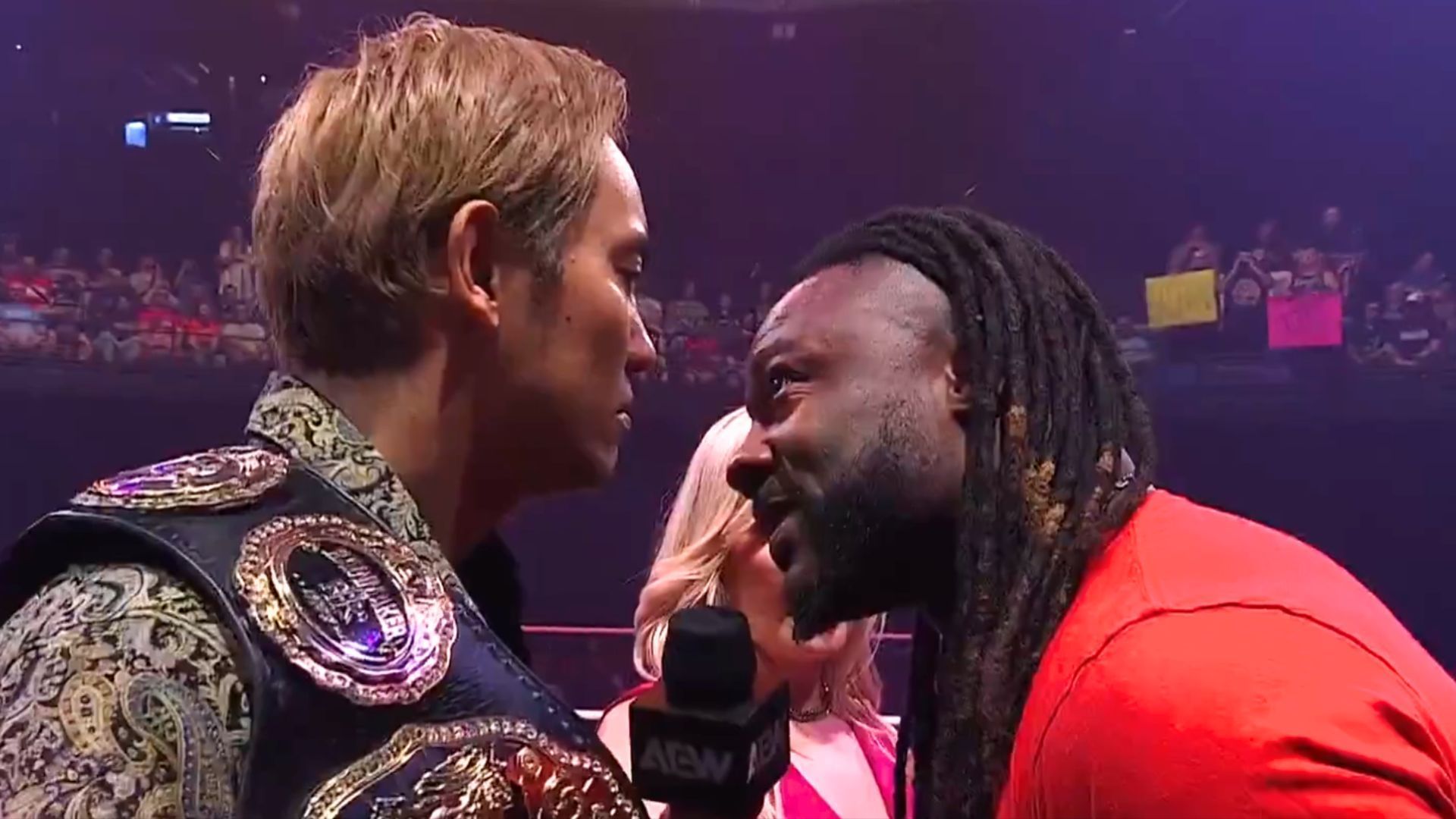 Swerve Strickland is currently in a rivalry with Kazuchika Okada. (Image via AEW YouTube) 