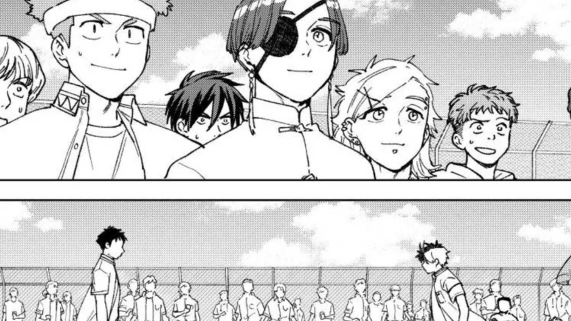 Sakura&#039;s dual surprises the other students (Image via Kodansha)