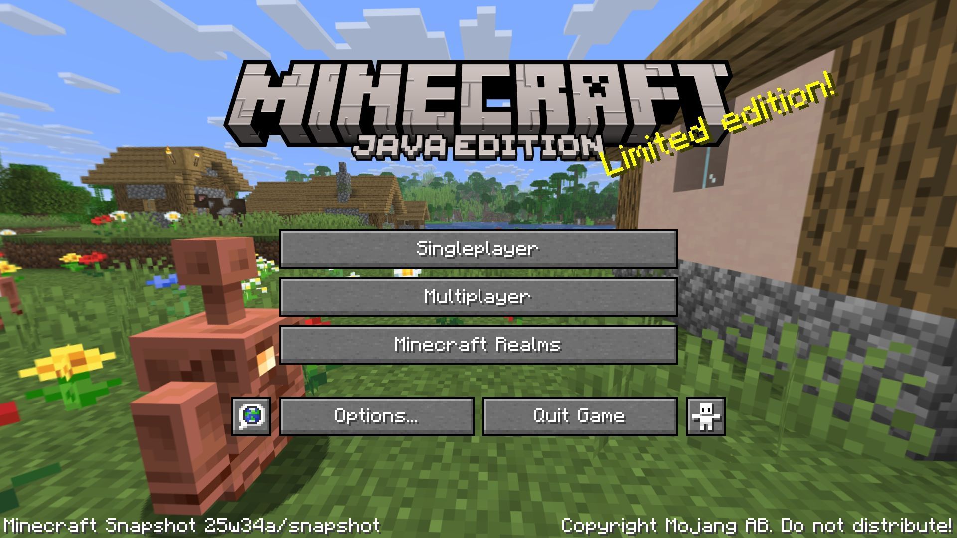 The latest Minecraft introduced the menu screen panorama for the upcoming update (Image via Sportskeeda Gaming || Mojang Studios)