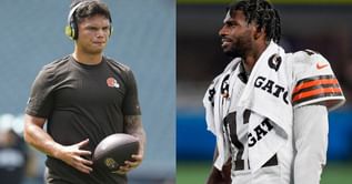 "What a loser" - NFL fans react as Dillon Gabriel seemingly takes a shot at Shedeur Sanders following preseason debut vs. Eagles