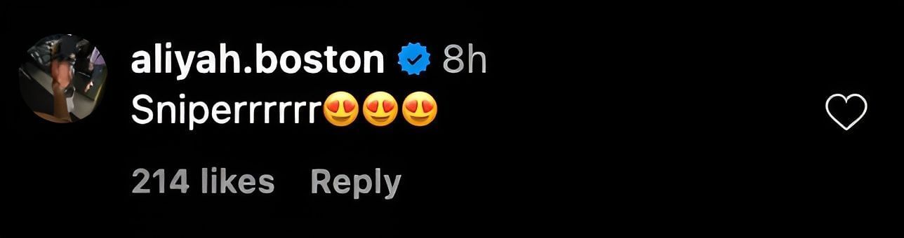 Boston&#039;s IG comment