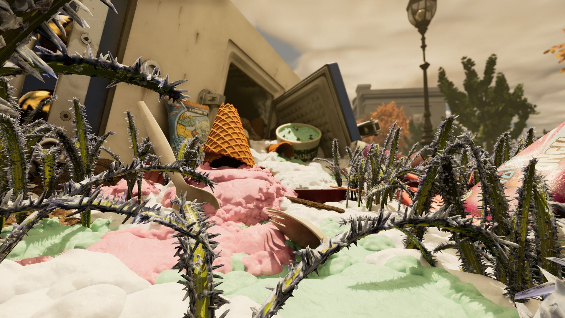 The Ice Cream Cart is a magical place, filled with wondrous loot (Image via Xbox Game Studios)