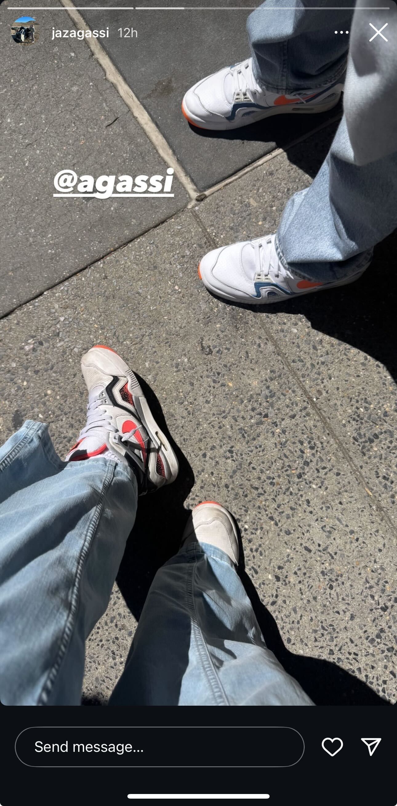 Andre Agassi and Steffi Graf’s daughter Jaz shows off her dad’s