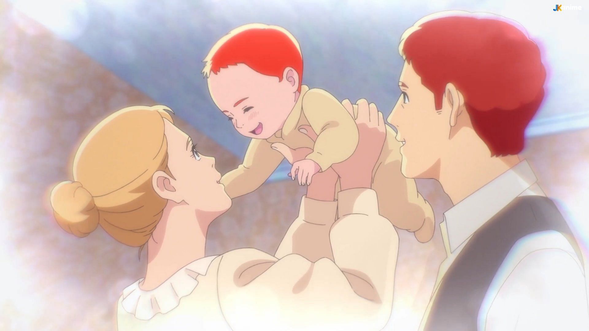 Anne Shirley with her parents (Image via The Answer Studio)