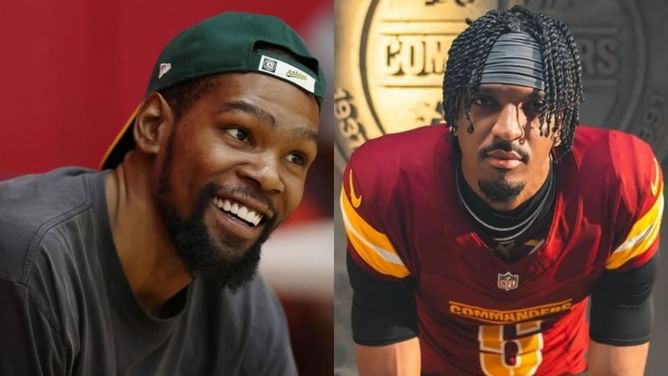 Jayden Daniels predicted to follow Patrick Mahomes and $43,500,000 NFL star's footsteps as Kevin Durant makes bold Super Bowl pick
