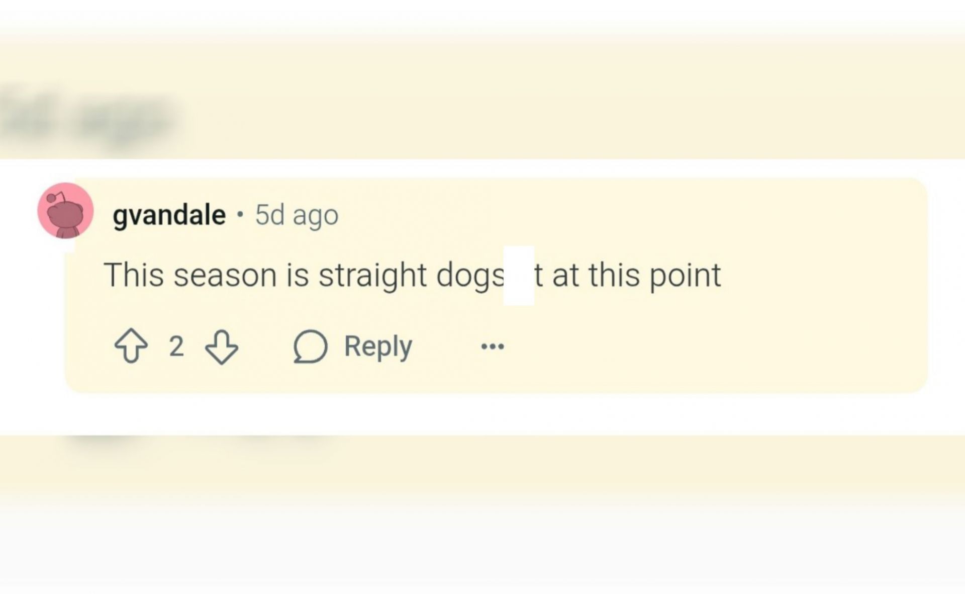 Fan reaction (Image via Reddit/@gvandale)