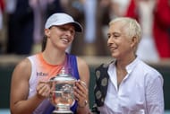 Iga Swiatek and Martina Navratilova