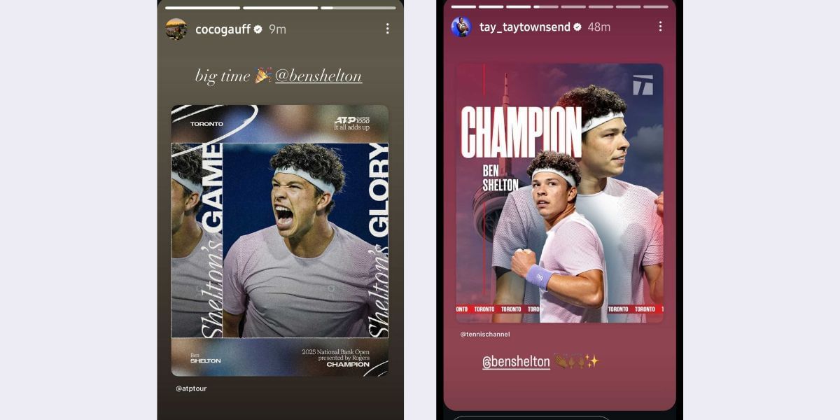 Via Coco Gauff and Taylor Townsend&#039;s Instagram stories
