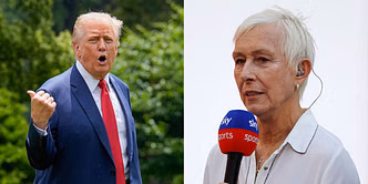 Martina Navratilova takes a sarcastic dig at Donald Trump after reports of his name in Epstein files come to light