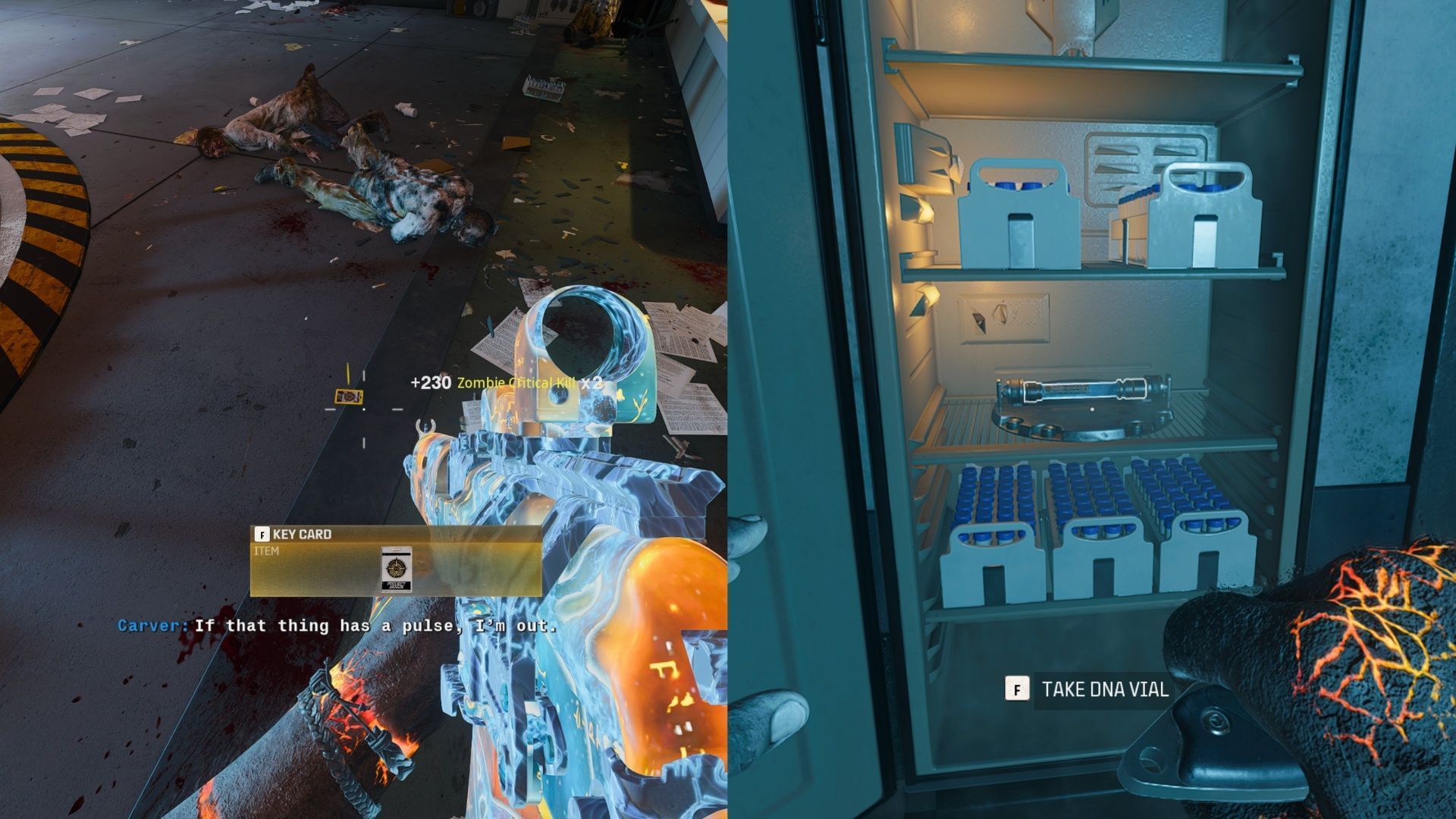 Collect the DNA Vial in Black Ops 6 Zombies Reckoning (Image via Sportskeeda Gaming || Activision)