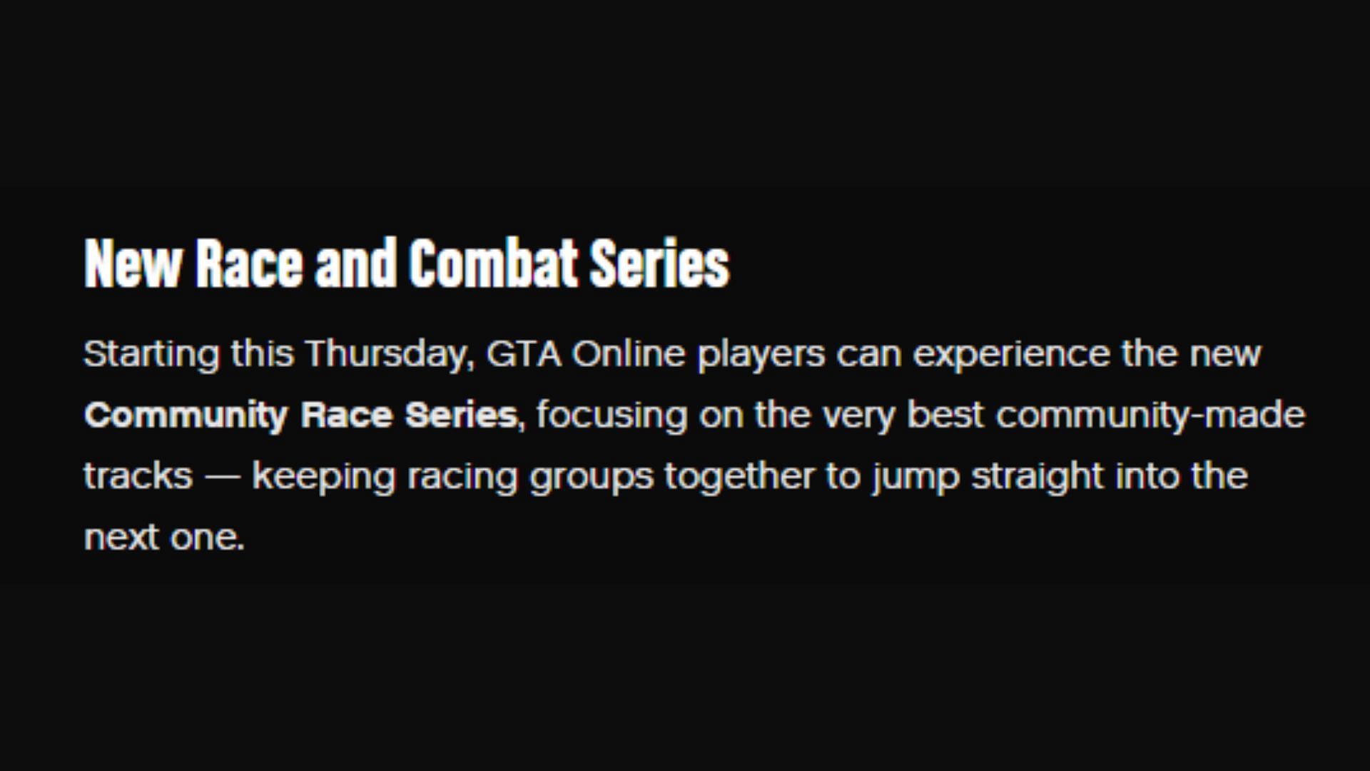 A screenshot from Rockstar&#039;s latest newswire post (Image via Rockstar Games)