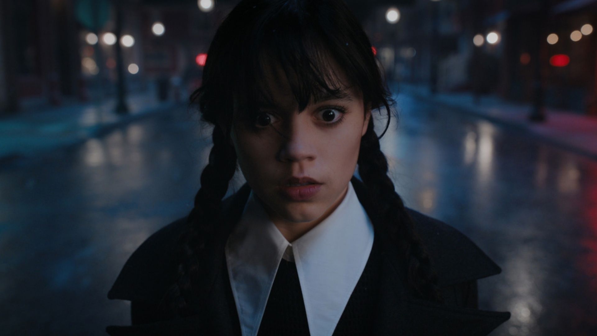 Wednesday Addams finding out that Tyler Galpin is a Hyde (Image via Netflix)