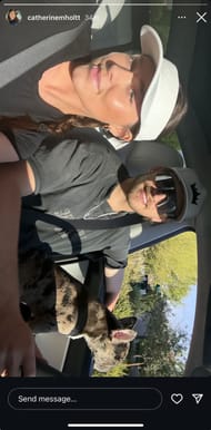 Catherine Holt's Instagram story