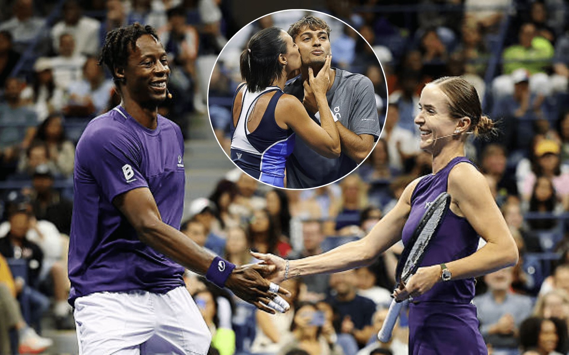 Elina Svitolina and Gael Monfils, Flavio Cobolli and Flavia Pennetta - Image Source: Getty