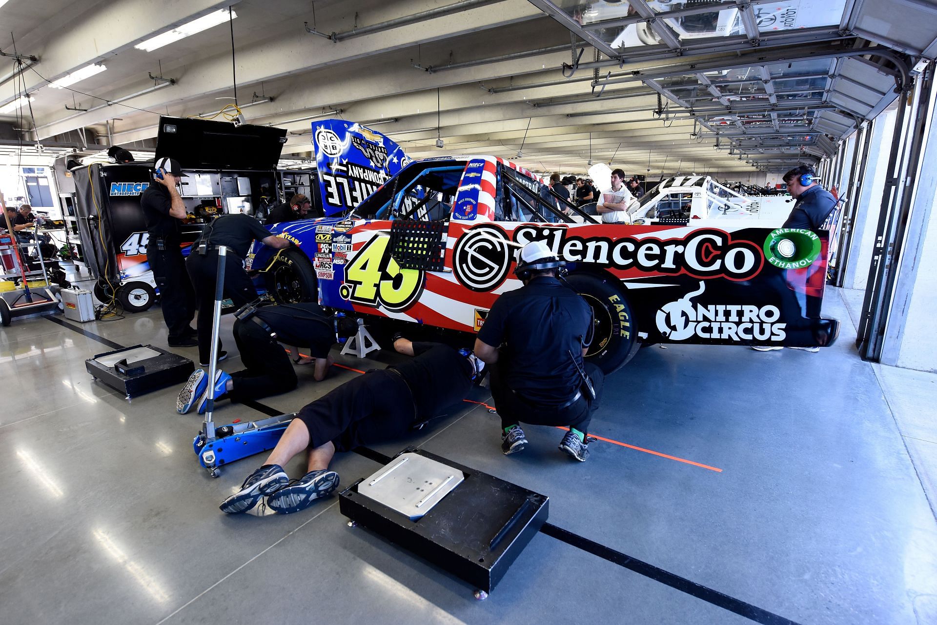 Kaden Honeycutt&#039;s Chevrolet for the NASCAR Truck Series test session at Charlotte. Source: Getty