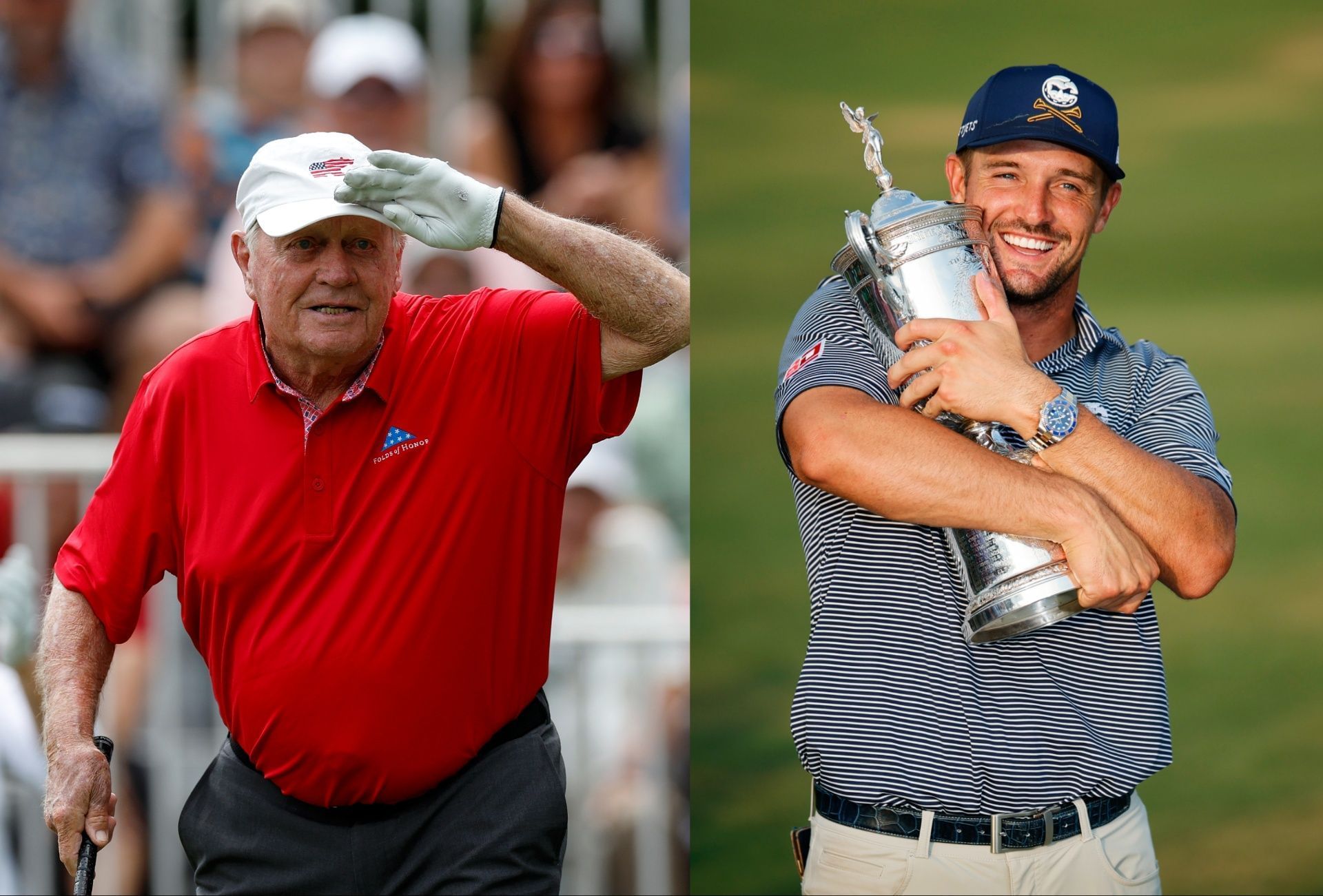 Jack Nicklaus and Bryson DeChambeau
