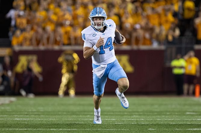 IN PIC: UNC QB Max Johnson pays a wholesome tribute for GF Adrienne Davis on National Girlfriend Day