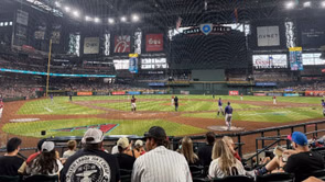 Leafs' Auston Matthews attends hometown team Arizona Diamondbacks' clash vs Colorado Rockies baseball game in Phoenix