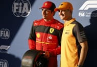 Carlos Sainz with Alex Palou before the 2022 US Grand Prix. Source: Getty