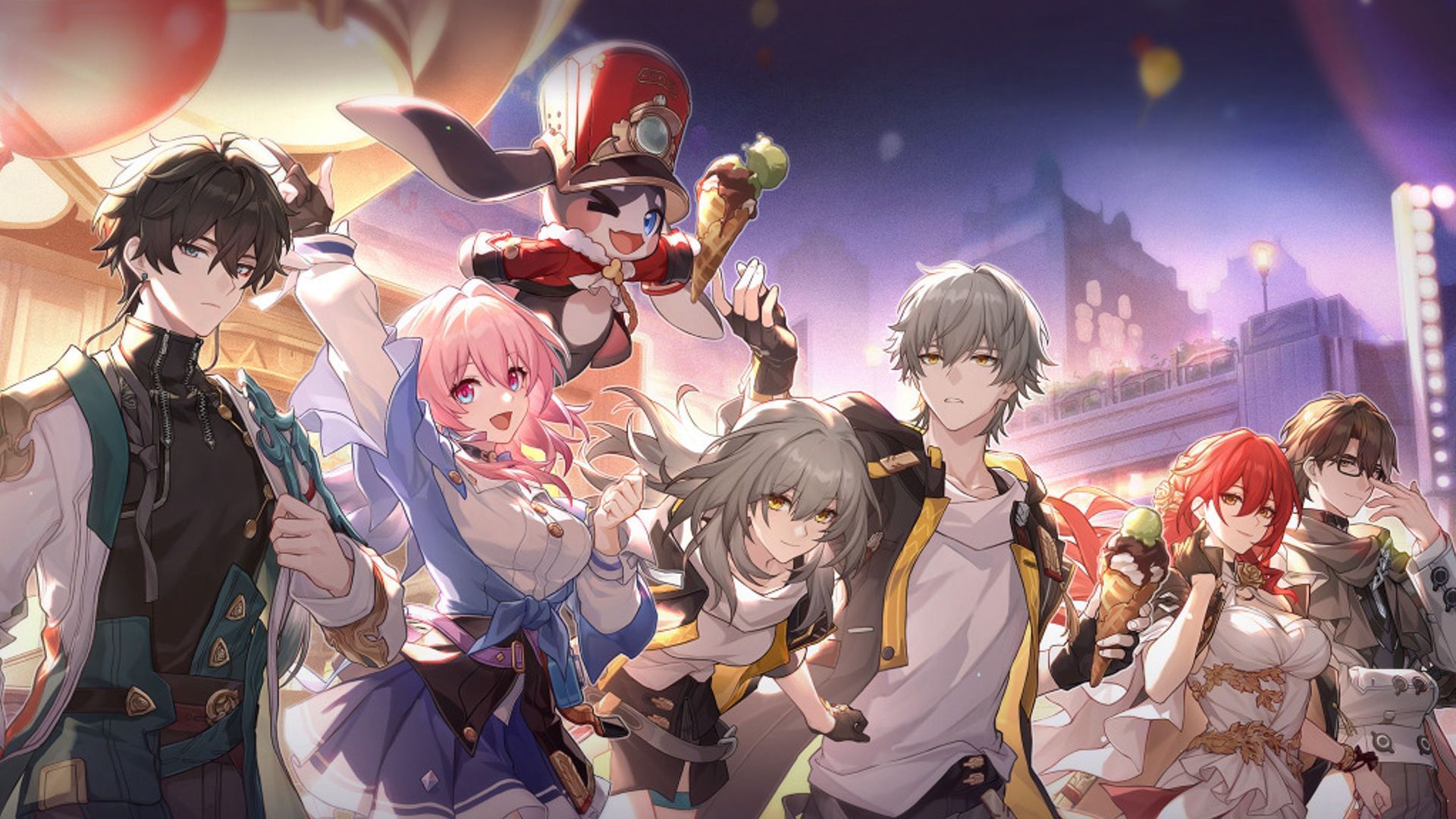 Astral Express crew in the current storyline (Image via HoYoverse)
