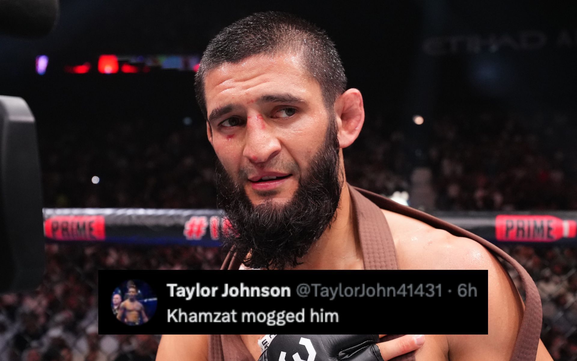 Fans on Khamzat Chimaev