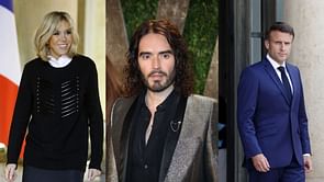 Russell Brand imagines what Ghislaine Maxwell would say about Brigitte Macron’s allegedly controversial relationship with Emmanuel