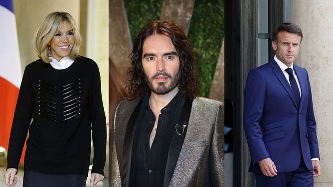 Russell Brand imagines what Ghislaine Maxwell would say about Brigitte Macron’s allegedly controversial relationship with Emmanuel