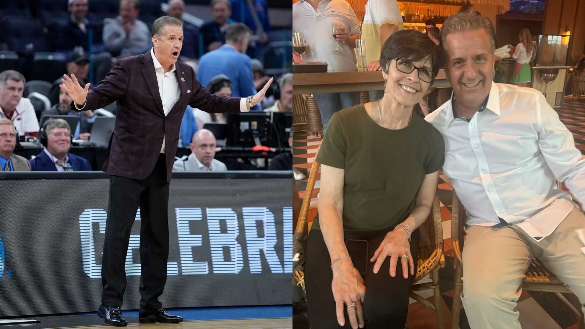 John Calipari and his wife Ellen Calipari