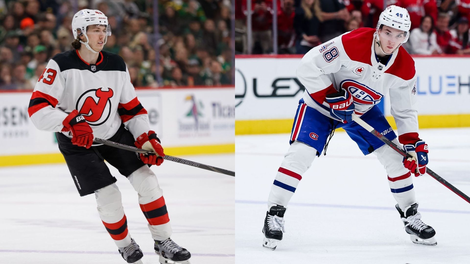 Lane Hutson and Luke Hughes are future blueline superstars in the NHL (Source: Getty Images)