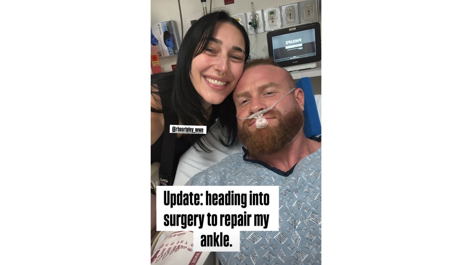 Rhea Ripley and Buddy Matthews [Image via Buddy Matthews&#039; Instagram Story]