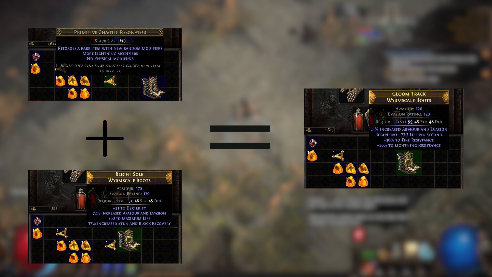 Resonators and Fossils can result in good modifiers (Image via Grinding Gear Games)