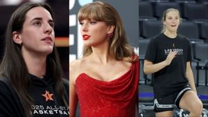 "Throwing up": Caitlin Clark and Elizabeth Kitley react to Taylor Swift being surprise guest on boyfriend Travis Kelce’s ‘New Heights’ podcast