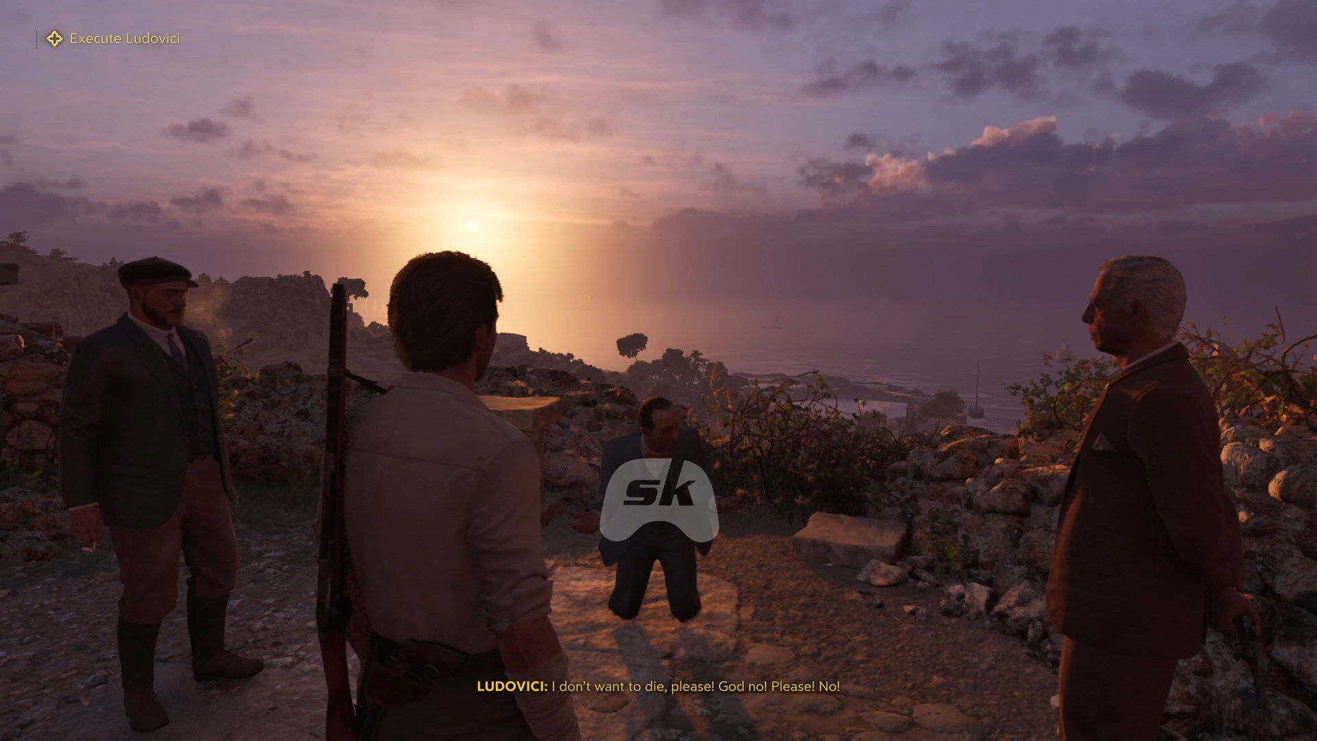 Tino tasks you to kill Ludovici (Image via Sportskeeda Gaming // 2K)