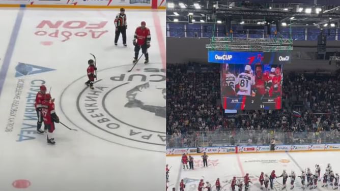Alex Ovechkin's wife Nastasiya attends Ovi Cup final gala match ft. Evgeni Malkin, Matvei Michkov & $45,000,000 superstar in Moscow