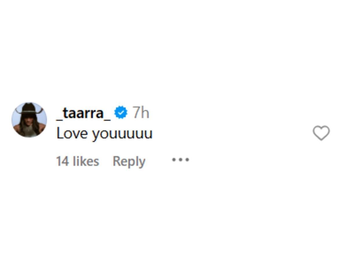 Davis-Woodhall&#039;s comment on Instagram
